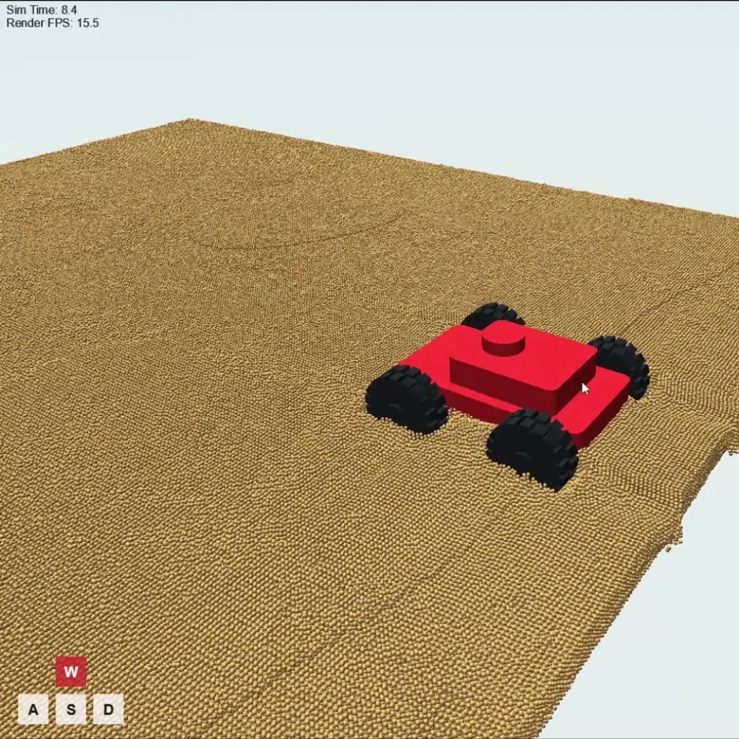Vehicle over deformable terrain